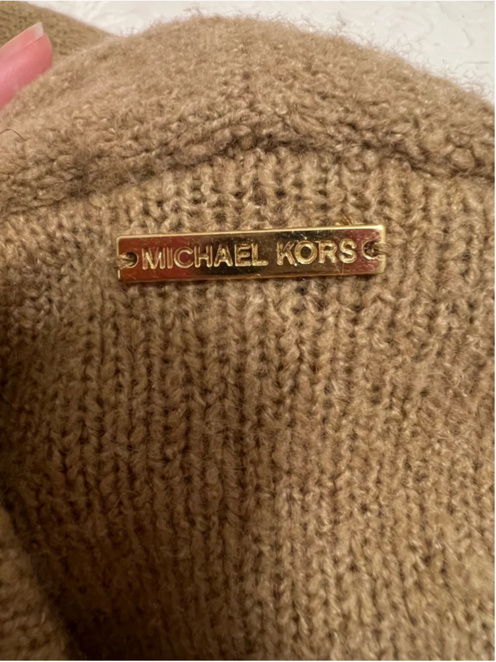 Women's Michael Kors Cardigan Sweater Size S Khaki Open Front